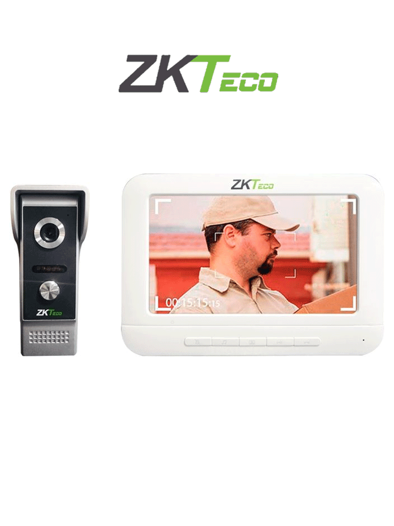 Video Portero Analógico LCD de 7 para manejo de 2 puertas COMMAX